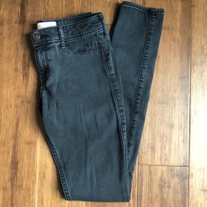 Black Denim Super Skinny Jean Leggings